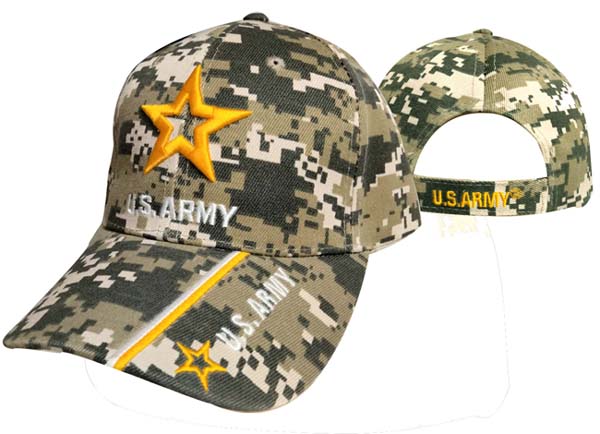 CAP601LC ARMY STAR w/ US Army Bill CAp CAmo