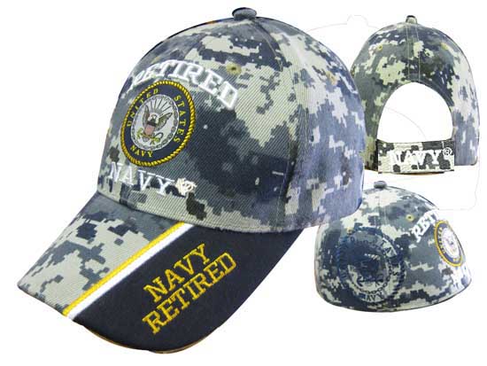 CAP592C** Retired Navy Cap CAMO