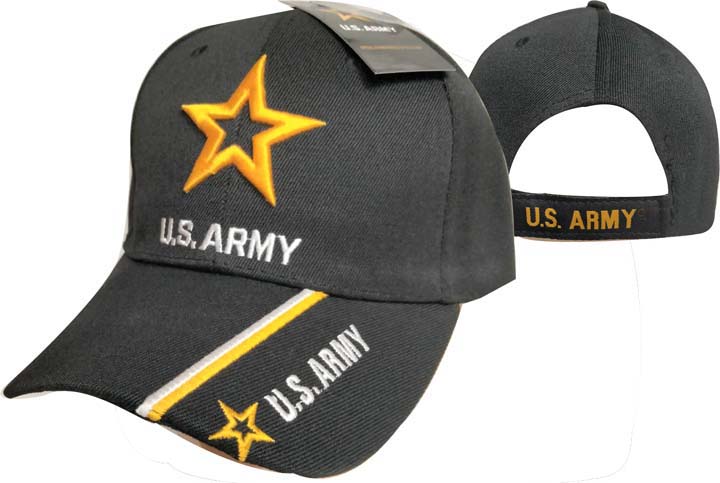 CAP601L ARMY Logo Shadow on Bill Cap