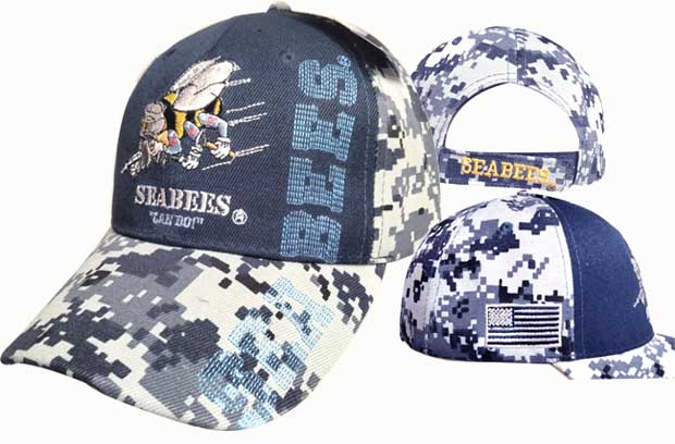 CAP602RC Seabees Can Do Flag Camo Cap