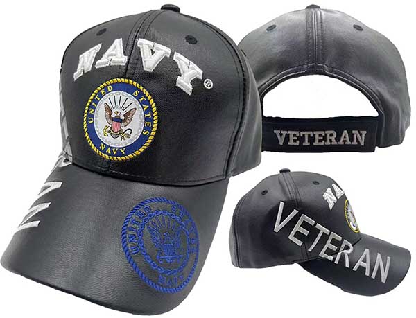 CAP511BP** NAVY Emblem Veteran on side Cap