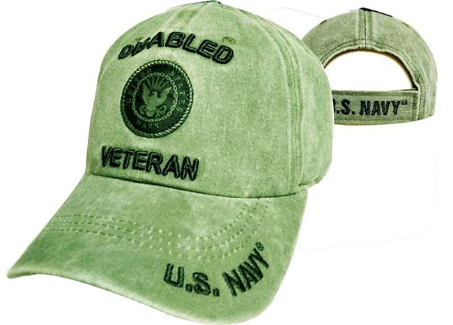 CAP515BG** Navy Emblem Disabled Vet Cap Subdue OD