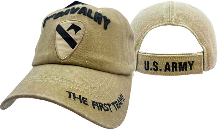 CAP528K 1st Cavalry Cap Subdue Khaki