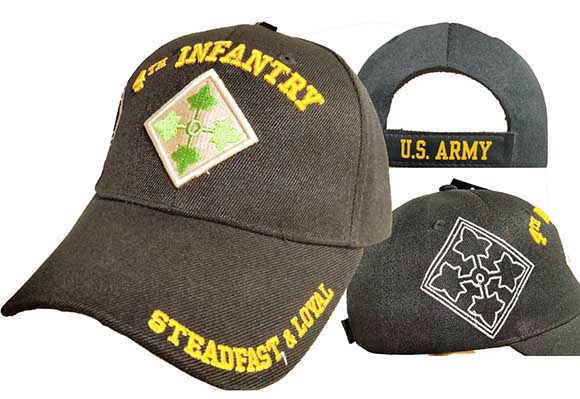 CAP622A 4th Infantry Logo w/ shadow Cap 3D