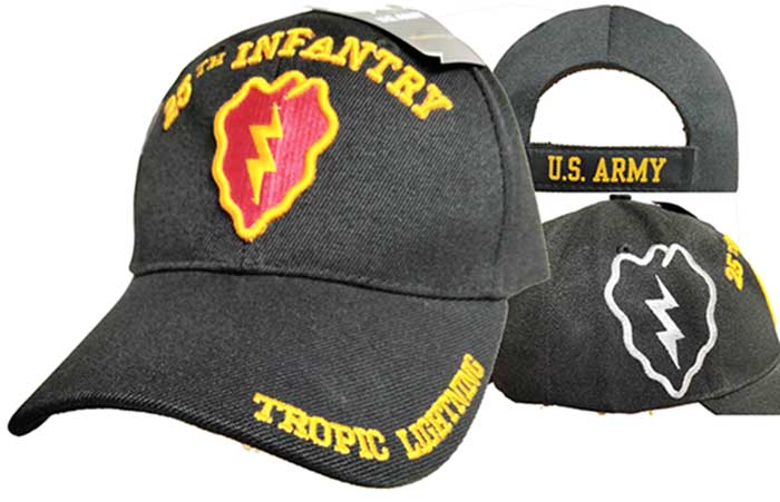 CAP624A 25th Infantry Logo w/ shadow Cap 3D