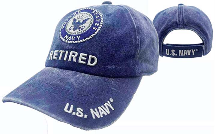 CAP522BN** Navy Emblem Retired Cap Subdue Ny