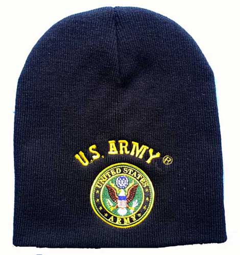 WIN601B ARMY Emblem Beanie