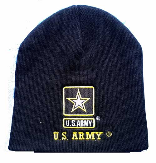 WIN601S Army GOLD Star Beanie