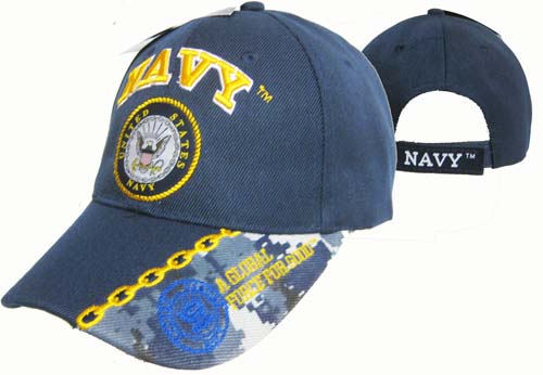 CAP602M NAVY & Navy Emblem Cap
