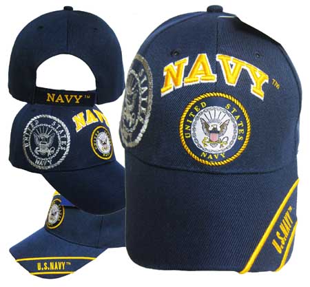 CAP602T NAVY & Navy Emblem Cap
