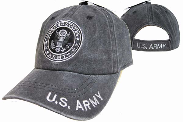 CAP504AB** Army Emblem Cap Subdue Bk