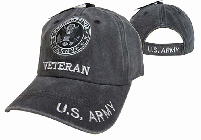 CAP512AB** Army Emblem Veteran Subdue Cap