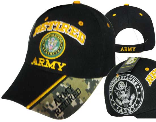 CAP591 Retired ARMY Emblem Cap