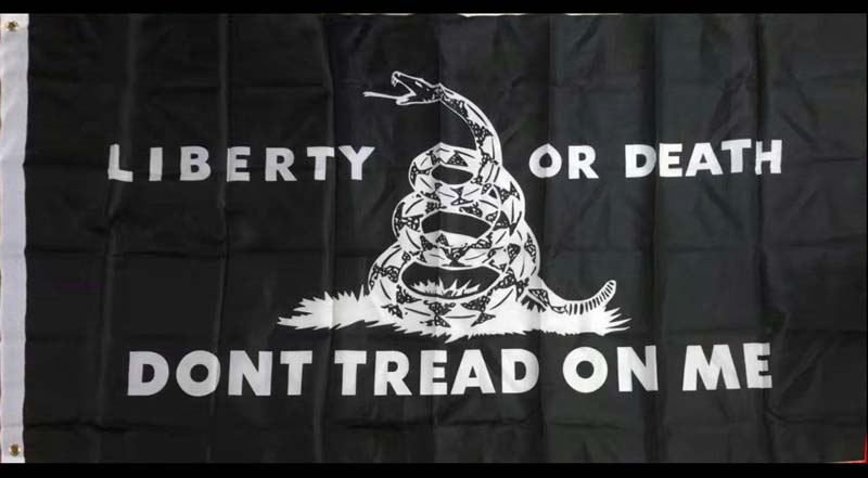 FLG982A Liberty or Death Snake FLAG