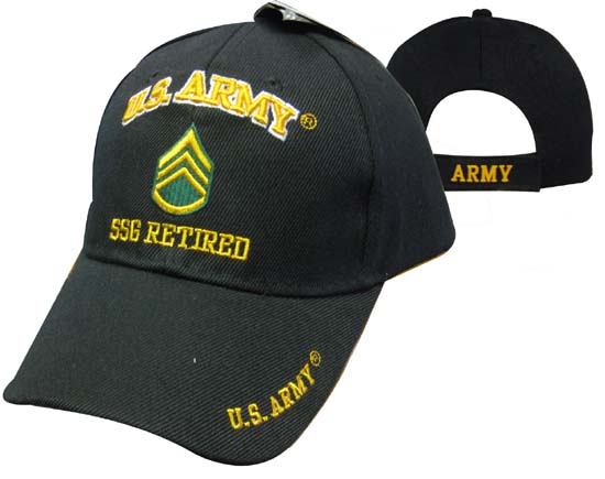 CAP560B Army SSG Retired Cap