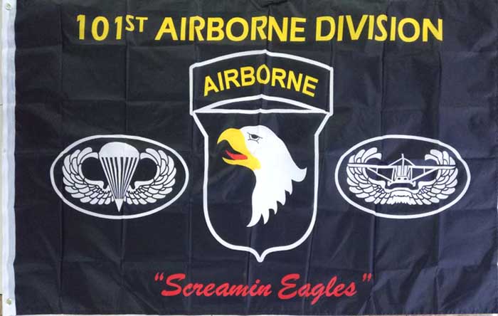 FLG626A 101 Airborne FLAG w/ Parachutt 3x5'