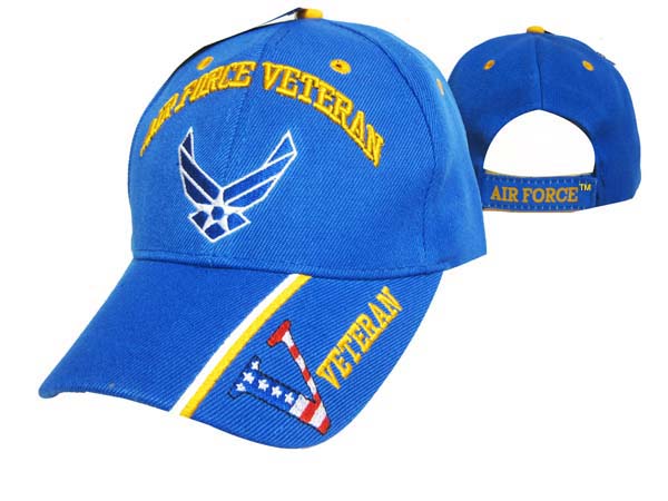 CAP593BA  AF Vet & Logo V on Bill Cap