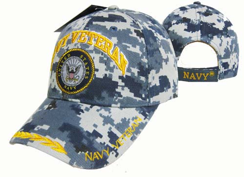 CAP592AC Navy Vet Emblem Cap Camo
