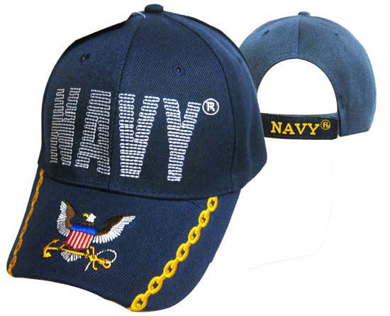 CAP596C NAVY w/Navy logo on Bill CAP