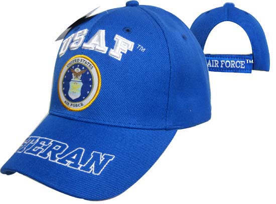 CAP593DA USAF Emblem Bill Veteran Cap