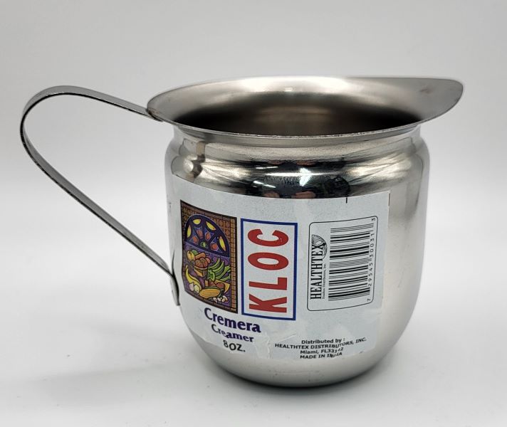 KLOC STAINLESS STEEL CREAMER 8 OZ