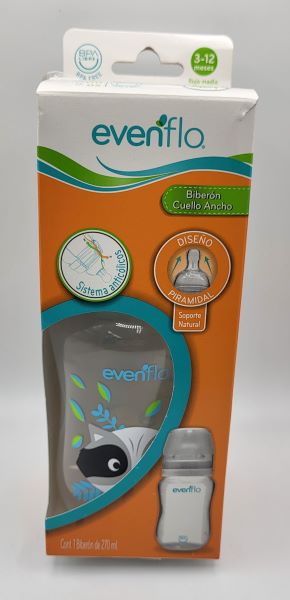 EVENFLO 8OZ BIBERON BOTTLE CONTOUR