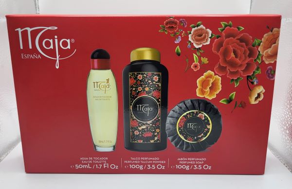 MAJA SET EDT 50ML/1.7OZ+JBN 100GR/3.5OZ+TALCO 100GR/3.5OZ