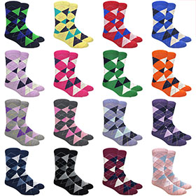 FineFit Black Label Argyle Dress SOCKS