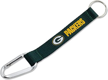 GREEN BAY PACKERS CARABINER  KEYCHAIN