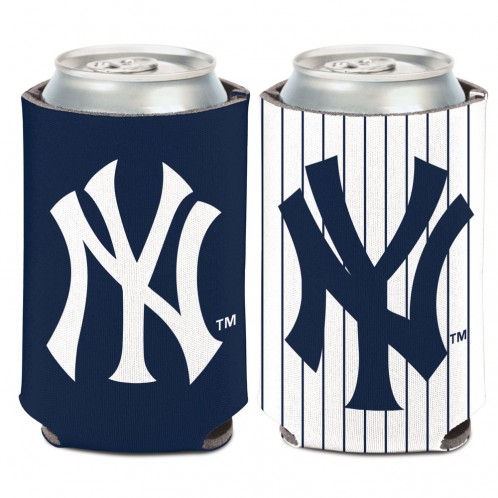 NEW YORK YANKEES 2 SIDED IMPRINT COLLAPSIBLE CAN HOLDER