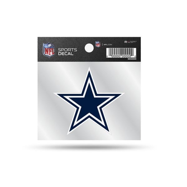 DALLAS COWBOYS STAR 4X4 DECAL WITH CLEAR BACKER RICO