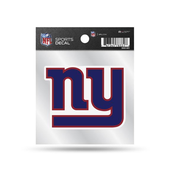 NEW YORK GIANTS 4X4 DECAL WITH CLEAR BACKER BY RICO
