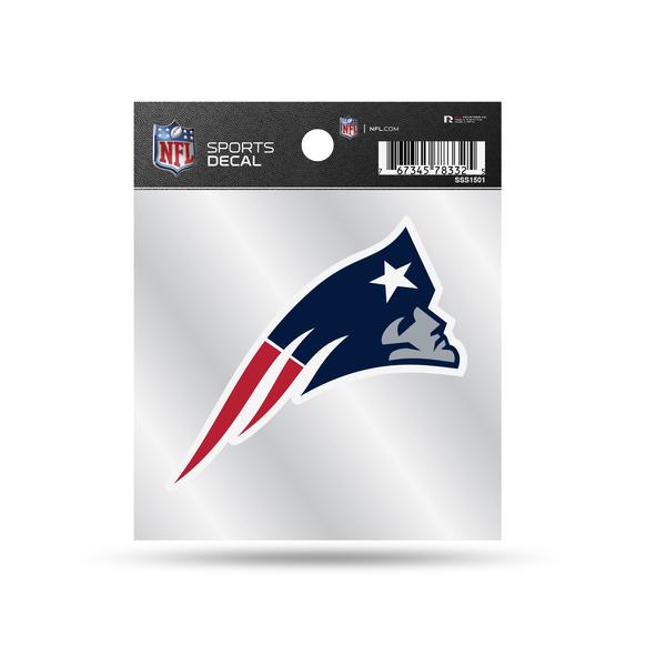 NEW ENGLAND PATRIOTS 4X4 LOGO DECAL WITH CLEAR BACKER BY RICO