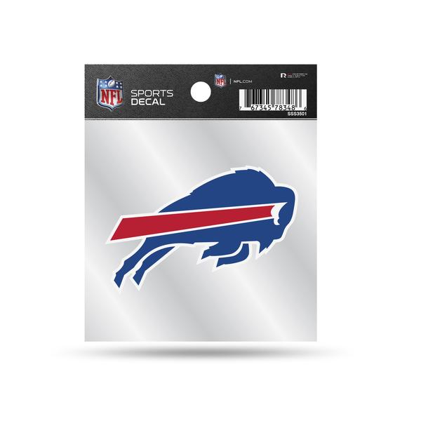 BUFFALO BILLS 4X4 DECAL WITH CLEAR BACKER BY RICO