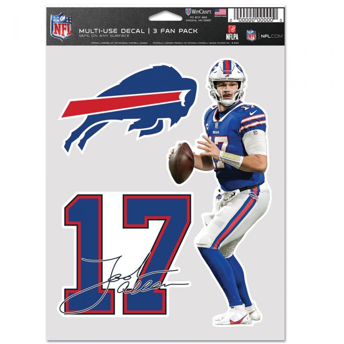 Josh Allen Buffalo Bills Multi Use Decal Fan Pack 5.5 X 7.5 in.