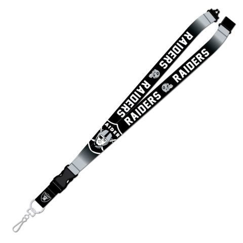 Las Vegas Raiders Crossover Lanyard with breakaway KEYCHAIN