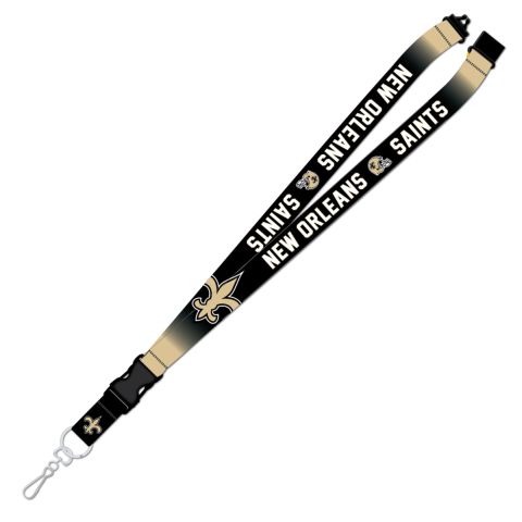 New Orleans Saints Crossover :Lanyard with detachable KEYCHAIN