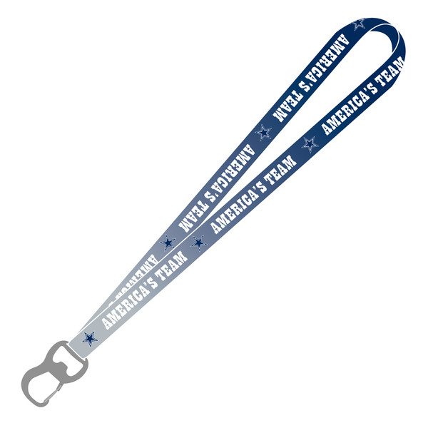 DALLAS COWBOYS ombre lanyard has opener on the end