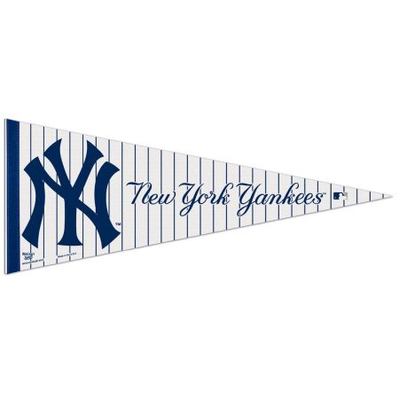 New York YANKEES Pinstripe Pennant 12 x 30 inches