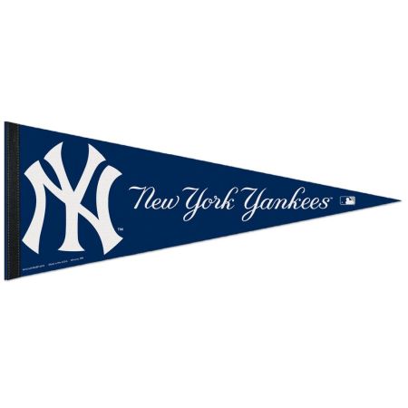 New York YANKEES Navy Pennant 12 x 20 inches