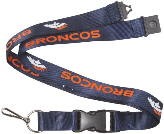 Denver Broncos Blue Lanyard KEYCHAIN