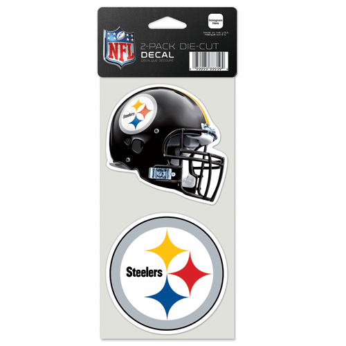 PITTSBURGH STEELERS 4 INCH DIE CUT DECAL SET OF TWO