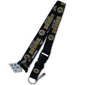 BOSTON BRUINS BLACK KEYCHAIN LANYARD BY AMINCO