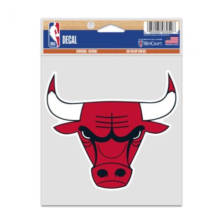 Chicago Bulls FAN Decal 3.75 X 5 inches