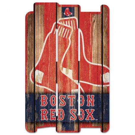 Boston RED SOX Wood Fence Sign 11 x 17 inches