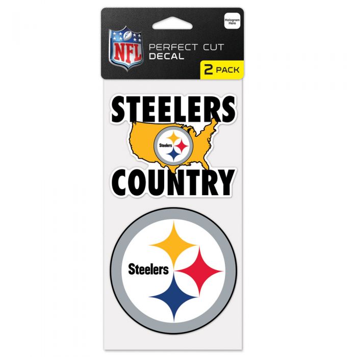 PITTSBURGH STEELERS COUNTRY 2 PACK DECALS
