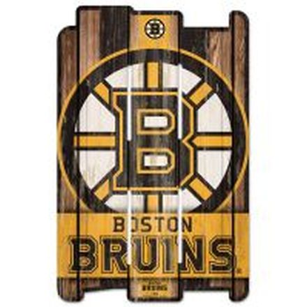 BOSTON BRUINS FENCE SIGN  11 X 17 INCHES