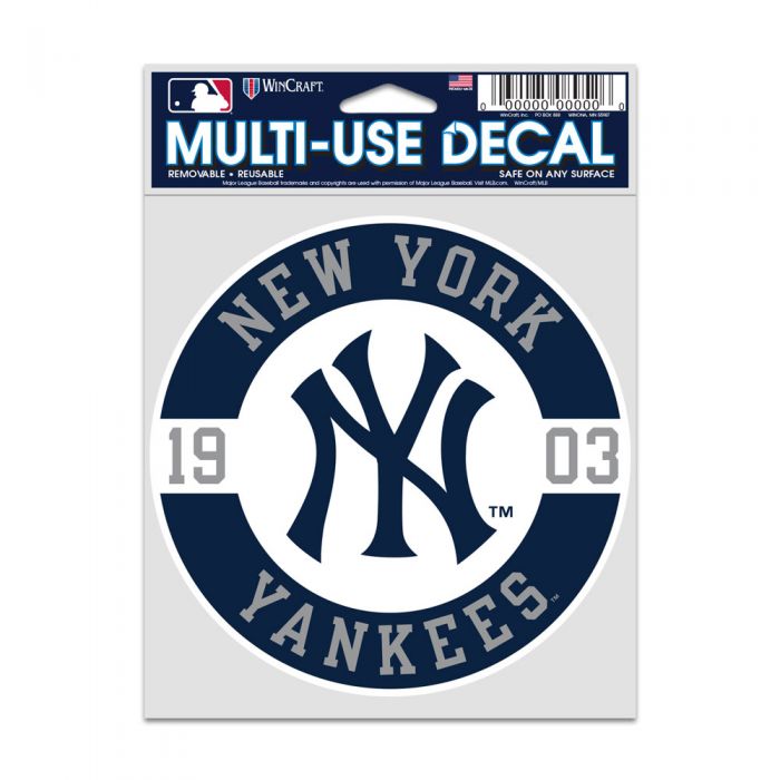 NEW YORK YANKEES PATCH  FAN DECALS 3.75'' X 5''