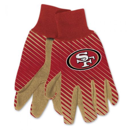 SAN FRANCISCO 49ERS ADULT TWO TONE GLOVES