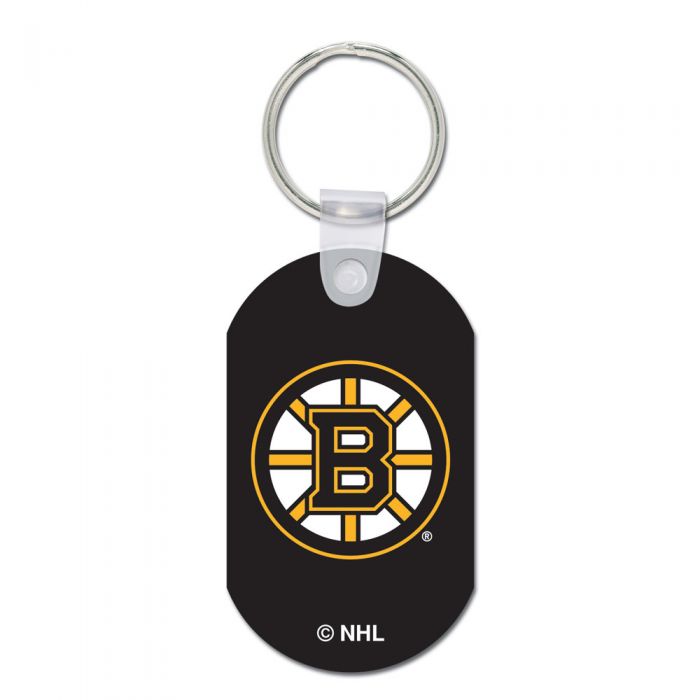 BOSTON BRUINS METAL KEY RING - ALUMINUM